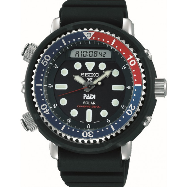 Seiko Prospex Solar Analog-Digital Diver's PADI Special Edition SNJ027P1 watches review
